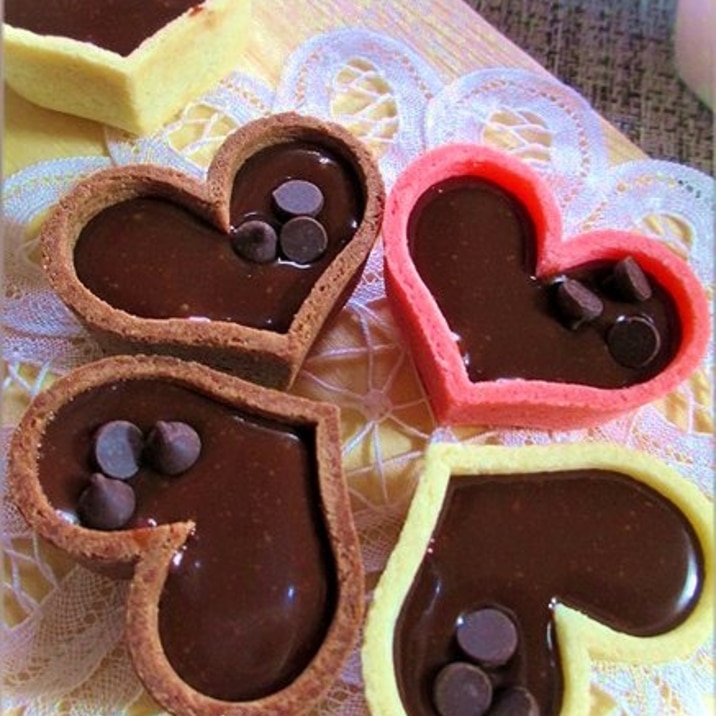 バレンタインに生チョコのチョコタルト